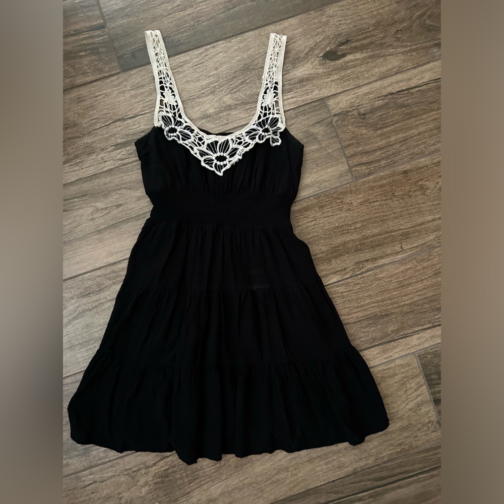 As U Wish -soft material - stretchy bodice - flared stepped ruffle dress